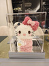 素花詣?dòng)郎╤ellokitty禮盒凱蒂KT貓擺件表白情人節生日紀念禮物送女友 永生花粉色kitty醬 25×25×30cm 曬單實(shí)拍圖