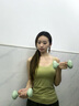 yottoy浸塑啞鈴杠鈴男女士健身家用健身器材2kg一對5kg小啞鈴壺實(shí)心鑄鐵 柚清綠-2kg*2 曬單實(shí)拍圖
