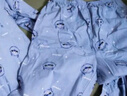 頂瓜瓜兒童睡衣套裝春夏季純棉中大童男童家居服開(kāi)襟男孩 淺藍色  170 曬單實(shí)拍圖