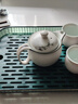 沃德百惠（WORTHBUY） 茶盤茶托家用托盤現(xiàn)代輕奢儲(chǔ)水式茶臺(tái)多功能放茶杯水杯瀝水盤 托盤：大號(hào)綠色（雙層） 曬單實(shí)拍圖
