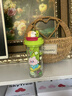 鴻迪涂鴉水杯雙飲杯女兒童高顏值卡通塑料杯夏季可愛學(xué)生便攜吸管杯子 綠色【雙飲帶茶倉】 550ml 曬單實拍圖
