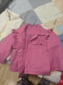 G.duck小黃鴨女童外套春秋季小香風(fēng)洋氣潮流中小童上檔次純色寶寶夾克衫 女童玫紅色外套  110 (建議身高100厘米左右) 曬單實(shí)拍圖