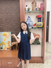 衣諾坊女童連衣裙套裝幼兒園班服校服兒童小學生六一合唱主持人演出服 曬單實拍圖