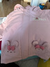 幼歌（YOUGE）嬰幼兒冬季新款小動(dòng)物刺繡連帽防風(fēng)蓬松柔然透氣套裝潮 粉色小兔 100 cm 曬單實(shí)拍圖