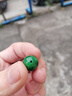 頂盈 祖母綠翡翠干青散珠 玉石項鏈手鏈隔珠 多寶手串配件diy配飾 6 曬單實(shí)拍圖