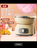 拜杰棉花糖機 全自動家用兒童小孩彩糖小型商用擺攤棉花糖機器 米黃色 曬單實拍圖