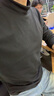 名創(chuàng)優(yōu)品（MINISO）打底衫男冬季高級(jí)感內(nèi)襯磨毛質(zhì)感半高領(lǐng)加絨長(zhǎng)袖t恤 黑色 XL  曬單實(shí)拍圖