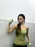 yottoy浸塑啞鈴杠鈴男女士健身家用健身器材2kg一對5kg小啞鈴壺實(shí)心鑄鐵 柚清綠-2kg*2 曬單實(shí)拍圖