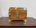 歐西曼 首飾盒擺件奢華實(shí)木金絲楠小葉楨楠明式古典鏡箱帶鎖獨板收納盒 小葉楨楠鏡箱30*20*23cm 曬單實(shí)拍圖