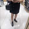 賞峰高腰短褲女春夏2025新款褲裙百搭黑色休閑西裝短褲闊腿褲 a字裙褲 主圖款 S 【80-95斤腰圍1尺9】 曬單實拍圖