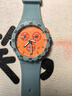 斯沃琪（Swatch）瑞士手表 三眼熊貓盤(pán)時(shí)尚配色男女情侶表石英表 SUSL401 曬單實(shí)拍圖