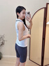 MAIA ACTIVE 3D一體織POLO領(lǐng)運動(dòng)健身透氣T恤瑜伽背心 52TK05 純凈白 M 曬單實(shí)拍圖