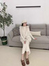 凱利 蕾莉（KELLY REILL）品牌英倫風(fēng)透氣樂(lè )福鞋女2025秋季新款平底復古單鞋女一腳蹬小皮鞋 奶茶棕 220mm 34 曬單實(shí)拍圖