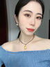 閃刻雙面鋯石四葉草耳釘2025新款輕奢氣質(zhì)耳環(huán)小眾高生日禮物 雙面四葉草耳釘 曬單實拍圖