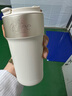 HOLOHOLO拿鐵杯 咖啡杯子男大容量316L不銹鋼便攜水杯女生吸管保溫杯500ML 月光白【500ML】316L 曬單實(shí)拍圖