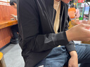 太平鳥(niǎo)男裝 秋季棒球領(lǐng)休閑夾克男B1BCC1303 黑色 S 曬單實(shí)拍圖