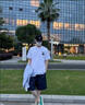 京御貴族短袖t恤男款2025新款夏季重磅純棉寬松半袖衣服美式潮流體恤上衣 白色 XL 115-140優(yōu)先發(fā)貨 曬單實(shí)拍圖