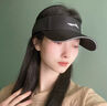 李寧（LI-NING）帽子跑步空頂帽女羽毛網(wǎng)球遮陽帽戶外運動防曬帽男登山馬拉松速干 黑色【反光logo-輕盈透氣】 曬單實拍圖
