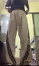 衣然呈品美式扎染休閑褲女春秋新款三條杠衛(wèi)褲運動寬松闊腿拖地長褲子女褲 扎染杏色 M 【建議105-120斤】 曬單實拍圖