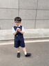 衣諾坊兒童西服套裝夏款藏青色花童西服男孩鋼琴演出主持人花童禮服西裝 曬單實(shí)拍圖
