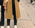 帛芮喇叭褲女高腰顯瘦2025春秋款黑色松緊腰彈力休閑微喇西裝褲 曬單實(shí)拍圖