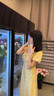 圣保美黃色碎花連衣裙夏季女裝2024新款韓版小個子氣質(zhì)高級感長裙子夏天 黃色 M碼 曬單實(shí)拍圖