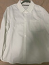 品彩（PinCai）長(cháng)袖襯衫女口袋刺繡設計感通勤襯衫百搭簡(jiǎn)約白襯衫P51S008 曬單實(shí)拍圖