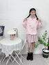 NICKYBABY女童春裝2026新款國風(fēng)套裝兒童春秋洋氣時(shí)髦裙子大童春季時(shí)尚衛衣 4907米色+1566粉色 160 cm 曬單實(shí)拍圖
