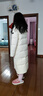 坦博爾羽絨服女長(cháng)款連帽簡(jiǎn)約加厚保暖女士羽絨外套TD236852 奶油色 160  曬單實(shí)拍圖