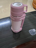 慕馨（moosen）保溫杯壺大容量女士304不銹鋼智能便攜戶(hù)外水杯嬰兒沖奶車(chē)載杯子 【智能顯溫+抗菌99%】粉色1200ml 【三年免費換新】 曬單實(shí)拍圖
