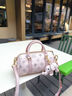 稻草人稻草人女包包女式新款波士頓枕頭包高級感小眾洋氣百搭手提斜挎包 粉紅色 曬單實(shí)拍圖
