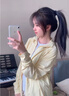JRET防曬衣女款春季2025新款寬松冰絲服薄款春季開(kāi)衫外套上衣 黃色 L 【110-120斤】 曬單實(shí)拍圖