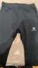 卡爾美（KELME）足球收腿褲男修身針織彈力訓練長(cháng)褲跑步透氣運動(dòng)褲 黑色 XL  曬單實(shí)拍圖