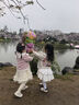 ASK JUNIOR兒童女童裙子2025秋小香風(fēng)網(wǎng)紗公主裙寶寶蛋糕禮服裙 杏色 110 曬單實(shí)拍圖