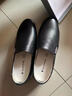 蜘蛛王女鞋真皮厚底小白鞋一腳蹬牛皮休閑鞋百搭淺口單鞋女中老年媽媽鞋 黑色四季款 37 曬單實(shí)拍圖