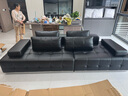 意式極簡勞倫斯沙發(fā)客廳別墅直排黑色真皮沙發(fā)現(xiàn)代大戶型佛山沙發(fā) 3.08米直排【高承重金屬底架開透視網(wǎng)】 【接觸面真皮】加厚摔紋小黃牛皮 曬單實拍圖
