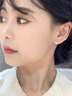 BJYL四葉草S999足銀耳釘女士養(yǎng)耳洞純銀耳環(huán)耳墜耳飾品生日禮物送女友 【一對裝】四葉草耳釘+蝴蝶禮盒 曬單實拍圖