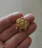 周大生黃金吊墜金鎖平安鎖錦鯉福字鎖鈴鐺吊墜成人項鏈情人節禮多退少補 約 6.63g（不含項鏈） 曬單實(shí)拍圖