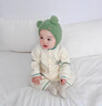 G.DUCKKIDS嬰兒保暖連體衣春秋冬季純棉夾棉加厚外出服 綠色-純棉A類標(biāo)準(zhǔn) 90cm (建議12-16月22-25斤) 曬單實(shí)拍圖