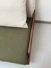 安在野中古復古實(shí)木沙發(fā)胡桃色無(wú)扶手沙發(fā)拼色坐墊小戶(hù)型 2.2米云靜沙發(fā)【牛油果綠+米白】 曬單實(shí)拍圖