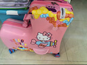 Hello Kitty凱蒂貓兒童行李箱可坐騎行拉桿箱女萬向輪旅行箱經(jīng)典款 可愛粉18065 24英寸 3-9歲手提和腳踏不能折疊 曬單實拍圖