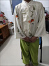 迪士尼（Disney）25新款夏季新款洋氣漢服兒童中國風(fēng)上衣裙褲夏裝薄女童新中式套裝 柿柿如意套裝 上衣+褲子 130 建議身高120-130 曬單實(shí)拍圖