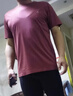 勁霸短袖t恤夏季新款圓領(lǐng)純色桑蠶絲半袖商務(wù)休閑體恤衫 6305 紅色 L 175/92A【適合140-155斤】 曬單實(shí)拍圖