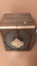 北歐國(guó)度木質(zhì)首飾盒高檔中式大容量多層飾品耳環(huán)珠寶梳妝臺(tái)收納盒生日禮物 23*20*27cm 海棠花開(kāi)+金鎖 曬單實(shí)拍圖
