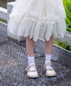 G.DUCKKIDS小黃鴨女童公主鞋夏季新款女孩小皮鞋寶寶時尚單鞋中大童豆豆鞋 米色款90%寶媽選擇 30碼內(nèi)長約19cm 曬單實拍圖