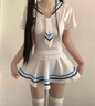潮夢(mèng)城水手服女學(xué)生裝超短裙情感趣味女絲器情jk制服性感尤物水手服 海軍水手裙 保密發(fā)貨 均碼 80-120斤 曬單實(shí)拍圖