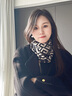 北極絨磁吸扣圍巾女棉麻圍脖三角絲巾2024秋冬季新款護頸脖子保暖防風 磁扣棉麻-迷宮黑米 【面料升級加倍親膚】 曬單實拍圖