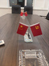 鼎亦高檔筆筒擺件辦公室桌面裝飾品地球儀擺件筆筒簡(jiǎn)約送禮品創(chuàng)意禮物 簡(jiǎn)易紅旗+水晶筆筒 曬單實(shí)拍圖