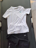 LI-NING KIDS李寧兒童運(yùn)動(dòng)套裝夏季男女中大童青少年學(xué)生速干短袖短褲子兩件套 標(biāo)準(zhǔn)白/黑色速干褲套裝 一 160 曬單實(shí)拍圖