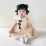 DOMIAMIAKIDS國(guó)風(fēng)旗袍新生的兒見(jiàn)面禮盒夏女寶小清新綠色初生嬰兒滿月禮物 夏季Y款行禮箱 66cm 均碼 曬單實(shí)拍圖